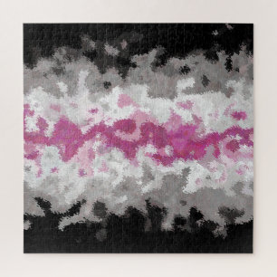 Boho Marmer Abstract Librafeminine Pride Vlag Legpuzzel