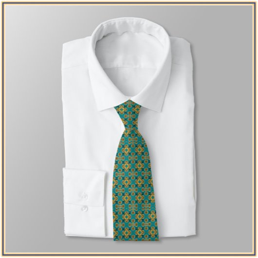 Boho Marokkaanse Tegel Geïnspireerd Stropdas