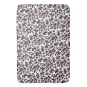 Boho Matisse Botanical Shapes Pattern Black Grey Badmat (Voorkant Verticaal)