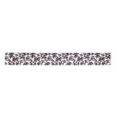 Boho Matisse Botanical Shapes Pattern Black Grey Lint (Voorkant)
