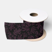 Boho Matisse Botanical Shapes Pattern Black Grey Lint (Spoel)