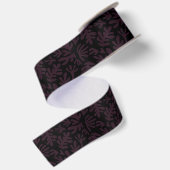 Boho Matisse Botanical Shapes Pattern Black Grey Lint (Achterkant)