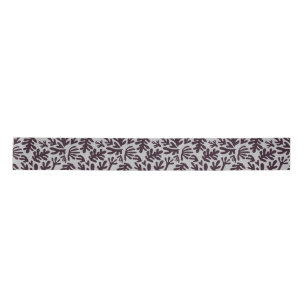 Boho Matisse Botanical Shapes Pattern Black Grey Lint