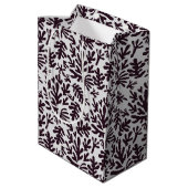 Boho Matisse Botanical Shapes Pattern Black Grey Medium Cadeauzakje (Achterkant Gekanteld)