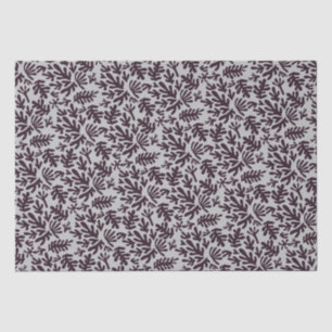 Boho Matisse Botanical Shapes Pattern Black Grey Tissuepapier