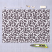 Boho Matisse Botanical Shapes Pattern Black Grey Tissuepapier (Craft)