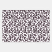 Boho Matisse Botanische vormen Pattern Black White Inpakpapier Vel (Voorkant 3)