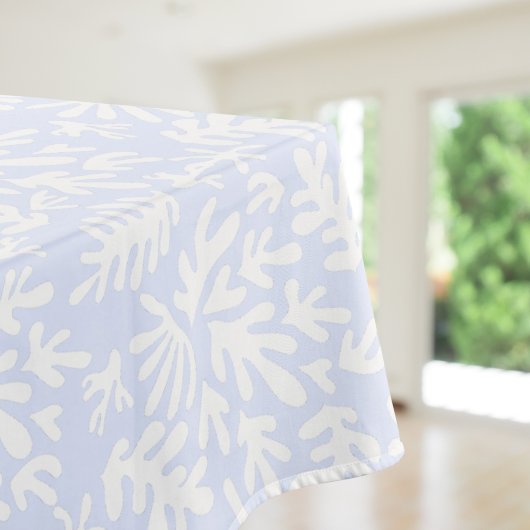 Boho Matisse Botanische vormen Pattern Blue White Tafelkleed