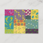 Boho Maximalist Patchwork Quilt Bruiloft Informatiekaartje (Achterkant)