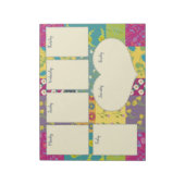  Boho Maximalist Quilt Weekplanner Notitieblok (Gedraaid)