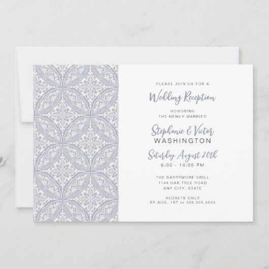 Boho Medallion huwelijksreceptie alleen Kaart (Voorkant)