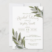 Boho méditerranéen Chic minimaliste Invitation (Devant)