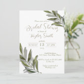 Boho méditerranéen Chic minimaliste Invitation (Debout devant)