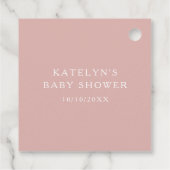Boho Meisjes Pampas Grass Pumpkin Custom Bedankjes Labels (Achterkant)
