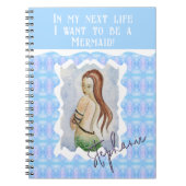 Boho Mermaid Imaginaire aquarelle Journal personna (Devant)