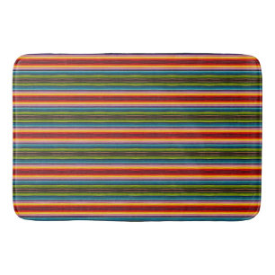 Boho Mexicaanse Serape Strepen Psychedelische Bo Badmat