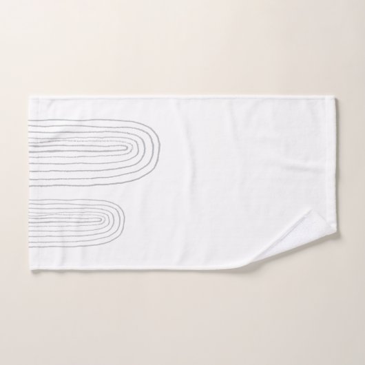 Boho Mid Century Chic Rainbow Bad Handdoek (Handdoek)