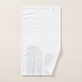 Boho milieu du siècle chic arc-en-ciel (Serviette à main)