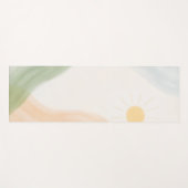 Boho Mindful Calming Minimalist Yogamat (Voorkant (horizontaal))