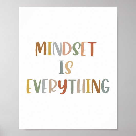 Boho Mindset is alles poster (Voorkant)