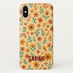 Boho Mini Bloemen iPhone X Hoesje