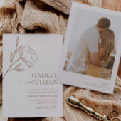 Boho minimal Faire-part de mariage Botanique HADLE