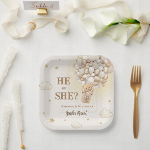 Boho Minimal Geslacht Reveal Beer Papieren Bordje