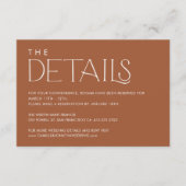 Boho Minimal Mariage Details Carte de boîtier (Devant)
