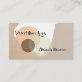 Boho minimal Yoga & Wellness Enseignant Carte de v (Devant)