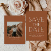 Boho minimale foto Bewaar de datum Save The Date