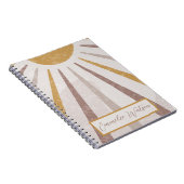 Boho minimalist, aangepaste scriptnaam, notitieboek (Rechterzijde)