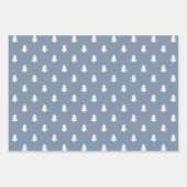 Boho Minimalist Blue Christmas Winter Modern Boys Inpakpapier Vel (Voorkant 3)