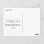 Boho Minimalist Botanicals Terracotta Hartelijk da Briefkaart (Achterkant)