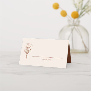 Boho minimalist Botanicals Terracotta Wedding