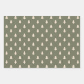 Boho Minimalist Christmas Winter Neutral Modern Inpakpapier Vel (Voorkant)