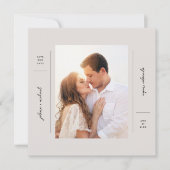 Boho Minimalist Enregistrer La Carte D'Annonce De (Devant)