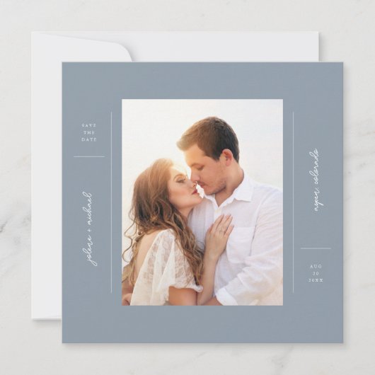 Boho Minimalist Enregistrer La Carte D'Annonce De  (Devant)