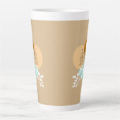 BOHO MINIMALIST LEAVES LATTE MOK (Voorkant)