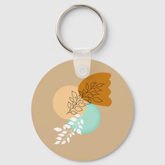 BOHO MINIMALIST LEAVES SLEUTELHANGER (Voorkant)