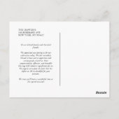 Boho Minimalist Mauve bruiloft Dank u Briefkaart (Achterkant)