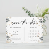 Boho Minimalist Wedding Save The Date Kaart (Staand voorkant)
