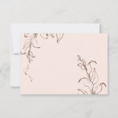 Boho Minimaliste Botaniques Terracotta Réponse de  (Dos)