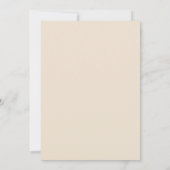 Boho Minimaliste Photo Invitation 1er Anniversaire (Dos)