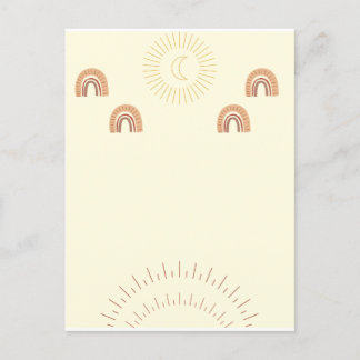 Boho minimalistisch Briefkaart