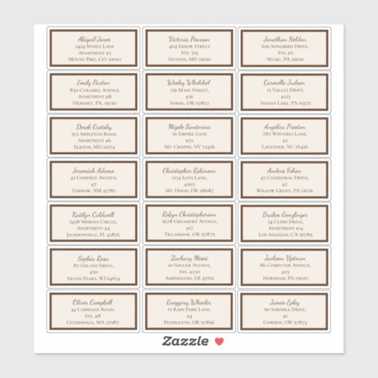 Boho minimalistische Baby shower gast Adresetikett Sticker (Vel)