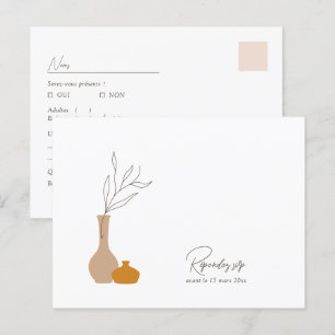 Boho minimalistische vazen   Liedverzoek + Maaltij Briefkaart