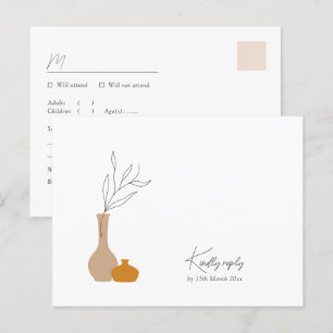 Boho Minimalistische Vazen   Nummerverzoek + Maalt Briefkaart
