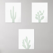 Boho Mint Green Cactus Southwestern Nursery (Recto)