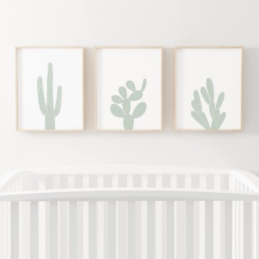 Boho Mint Green Cactus Southwestern Nursery