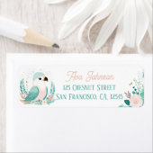 Boho Mint Green Eagle Retour Adreslabels Etiket (Insitu)